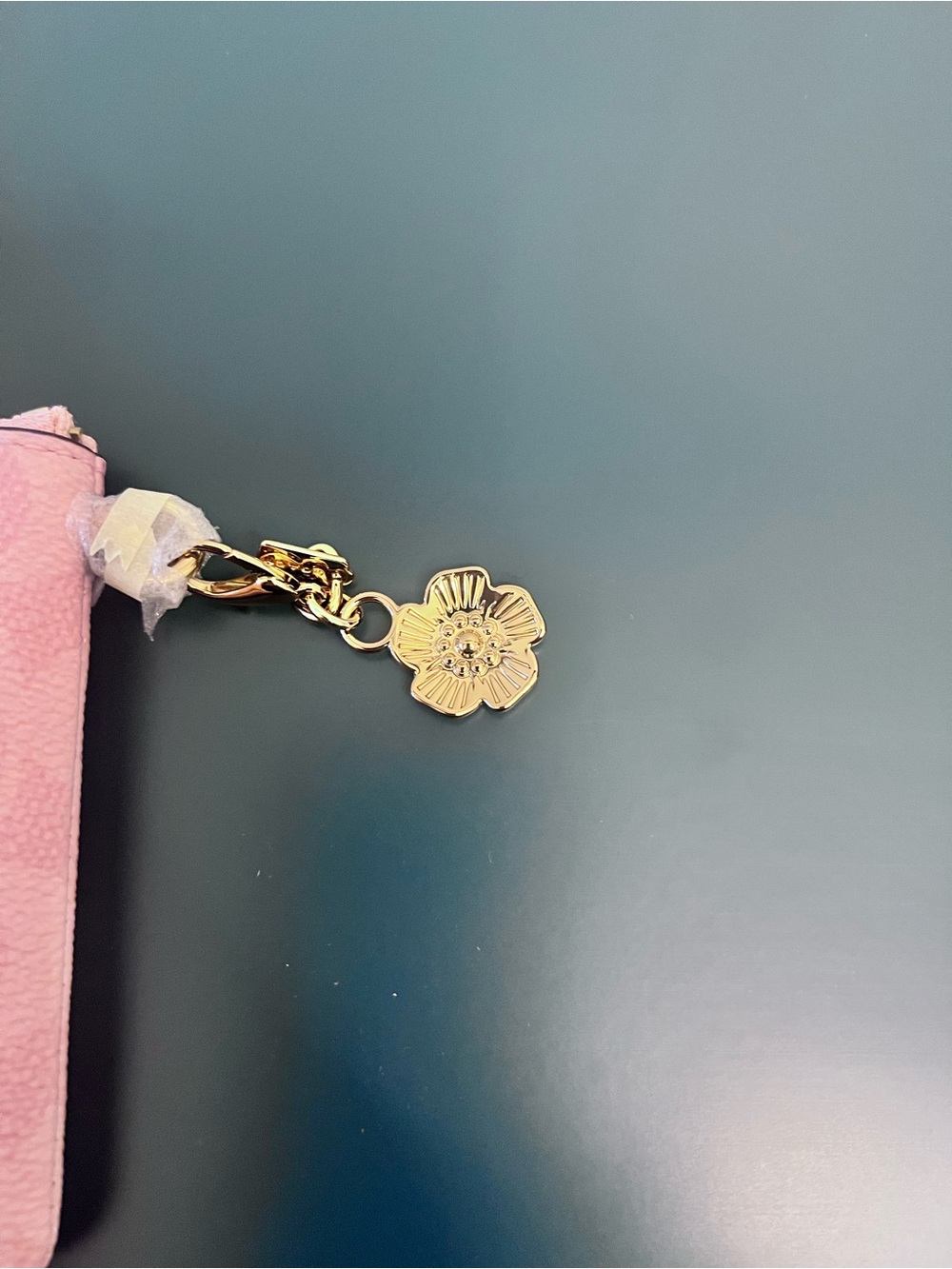 Coach Powder Pink Signature Wristlet Pouch - Picture 4 of 6